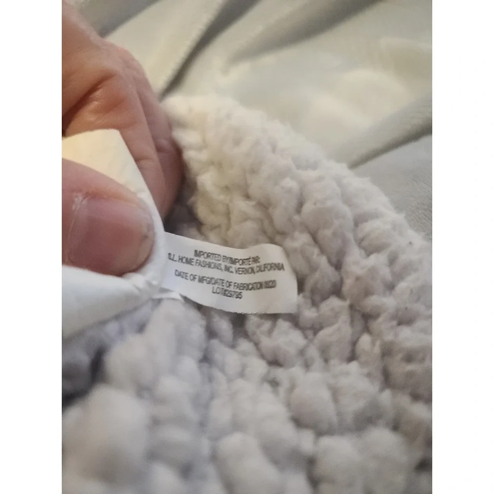 SL Home Fashions Baby Blanket Gray Embossed Elephant Giraffe Sherpa Fleece Plush